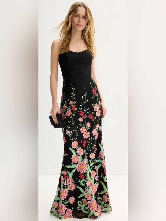 Dress the Population Dresses & Skirts - *Flawed Dress The Population RTR Woman’s Giovanna Floral Embroidered Dress (107)